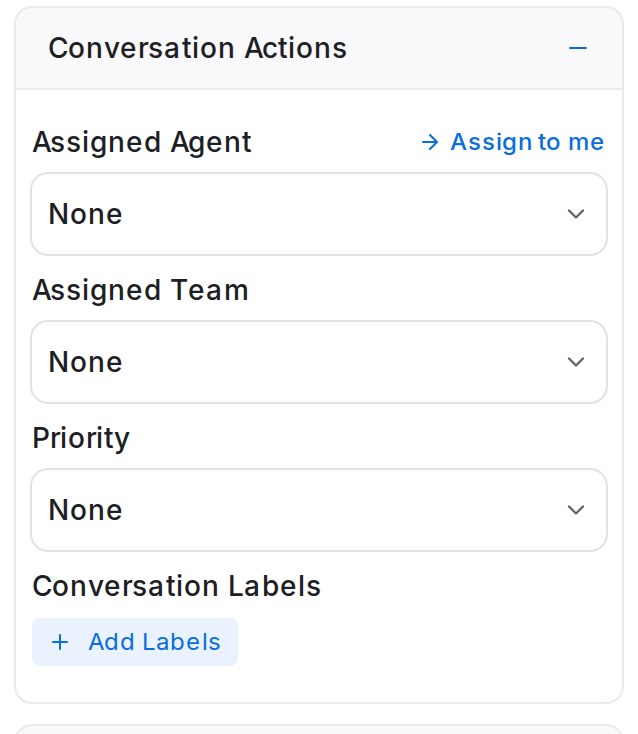 Conversation Actions expanded