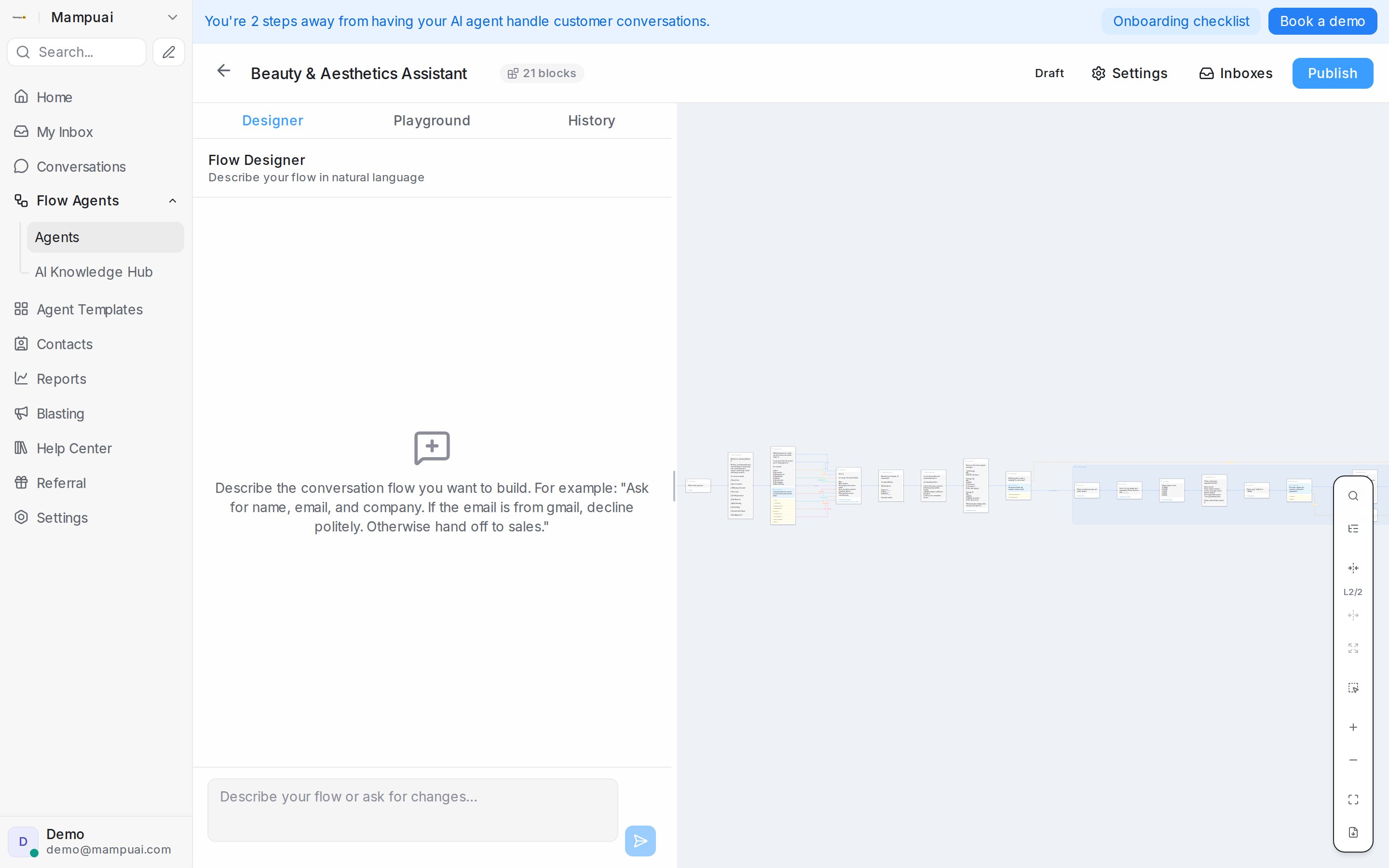 Flow designer