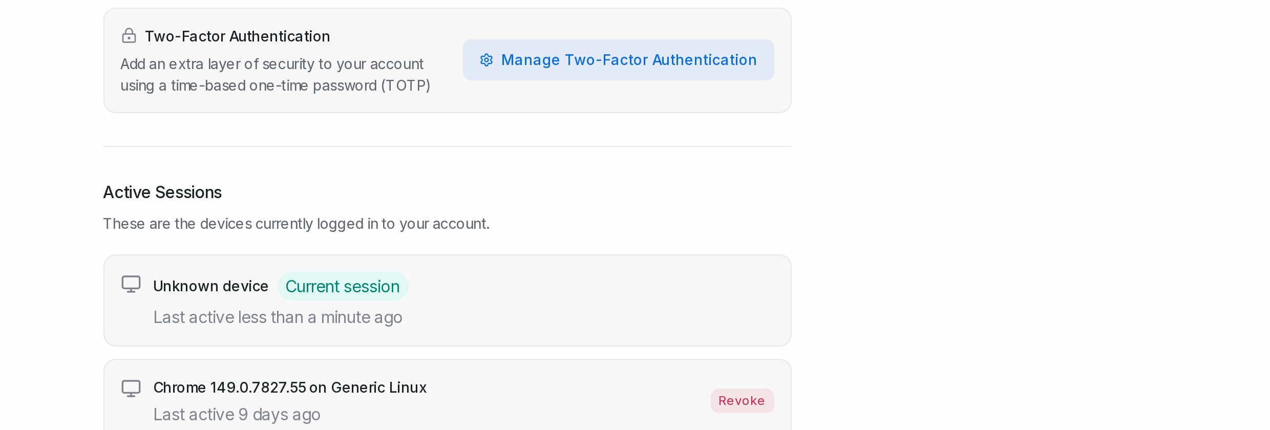 Two-factor authentication card