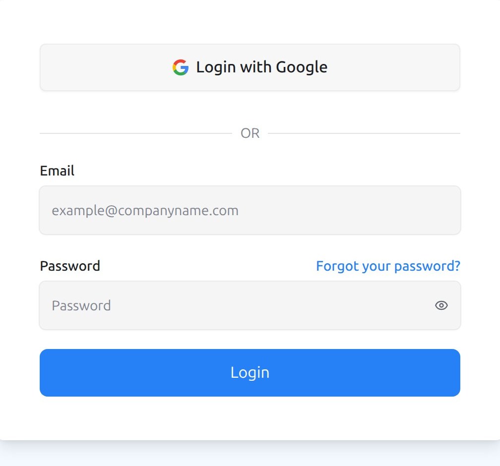 The sign-in page